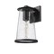 Z-Lite Bar Harbor Outdoor Wall, 1-Light, 7.5 In.W x 8.25 In.L x 12.5 In.H, Sand Black/Clear seedy 5004M-BK - alternate 3